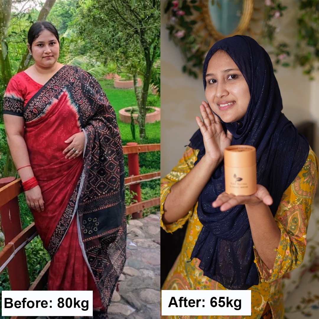 Before & After Weight Loss | Tahmina Jahan | Glow Natural Slimming Powder | Inner Flourish