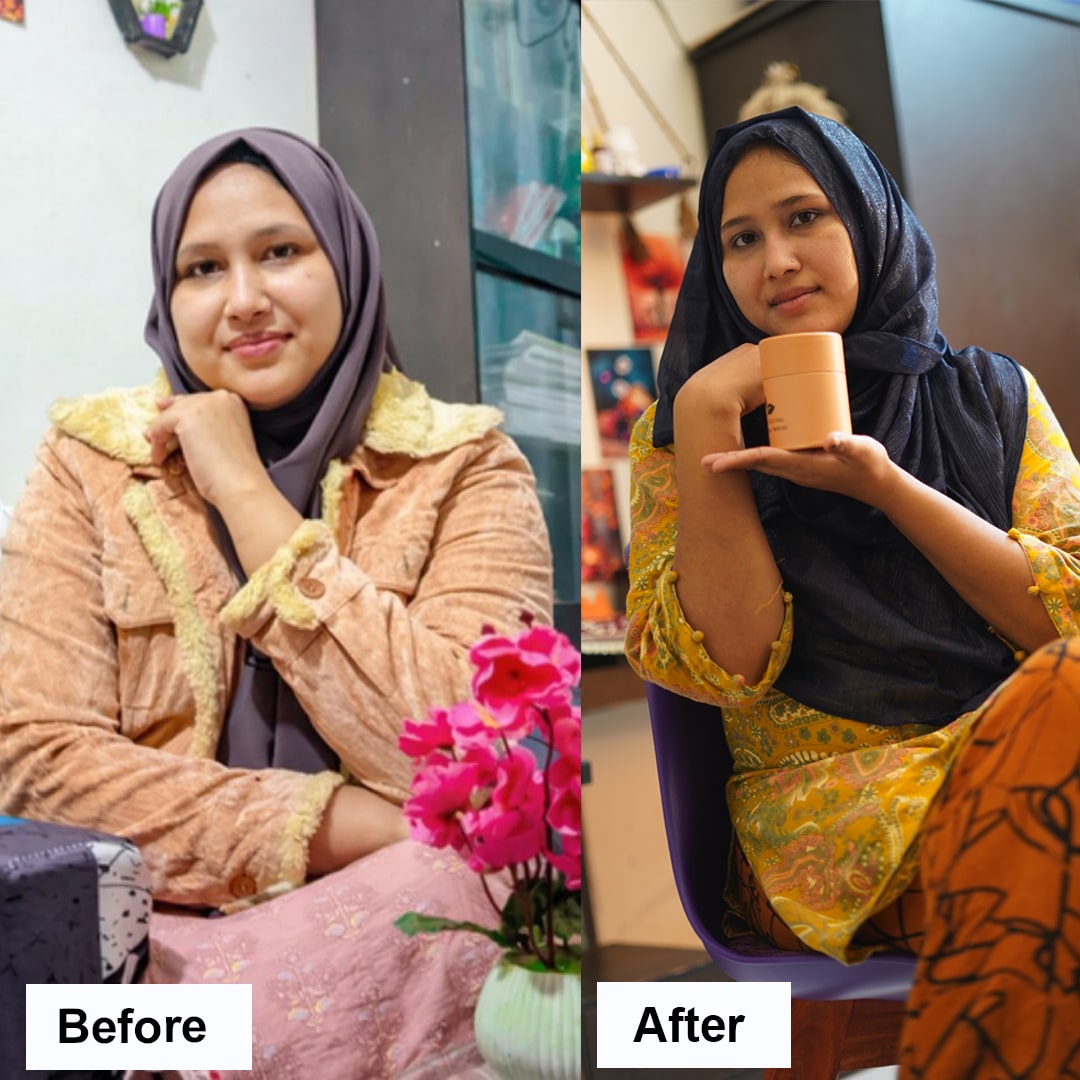 Before & After Weight Loss | Tahmina Jahan | Glow Natural Slimming Powder | Inner Flourish