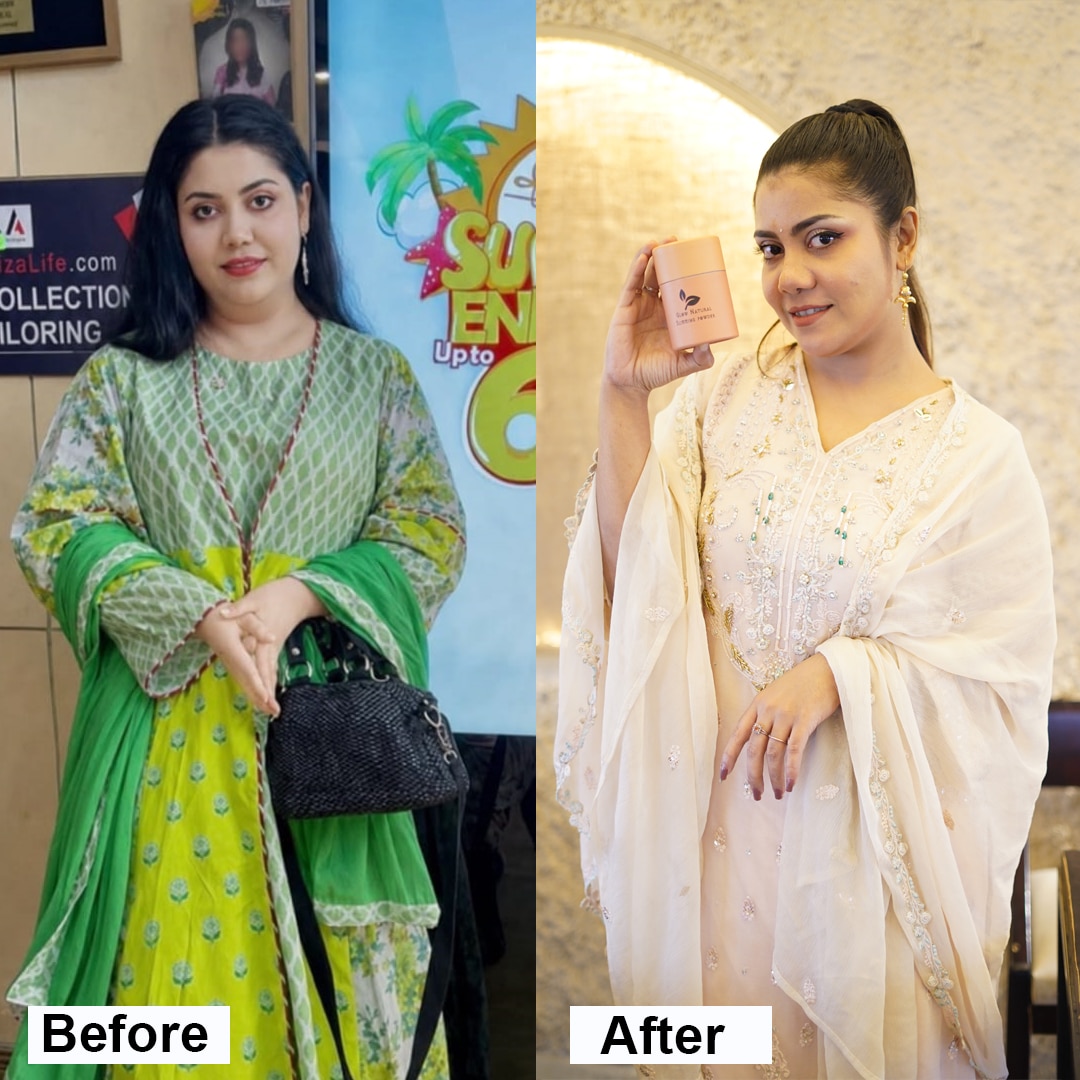 Before & After Weight Loss Transformation | Glow Natural Slimming Powder | Inner Flourish